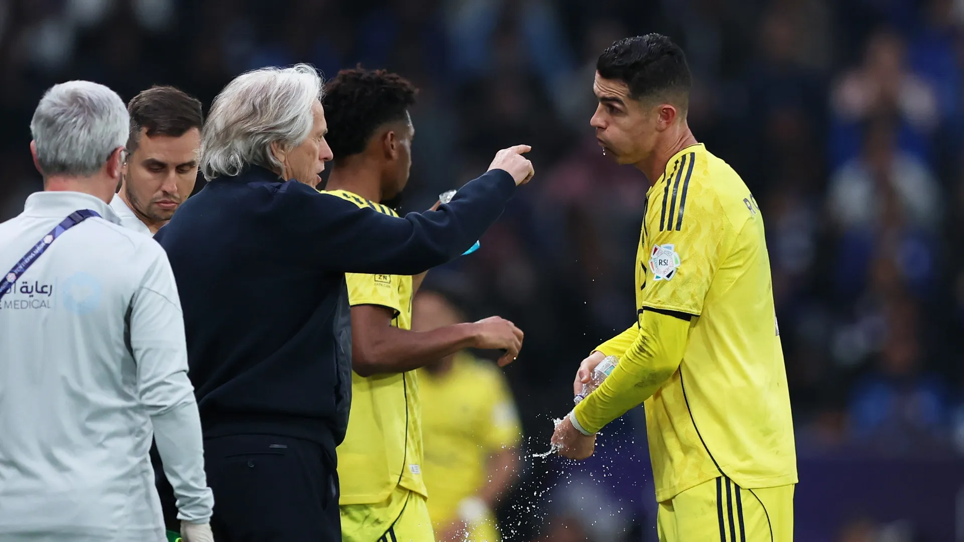 Cristiano Ronaldo ya fue dirigido por Jorge Jesus en Al-Nassr. (Yasser Bakhsh/Getty Images)