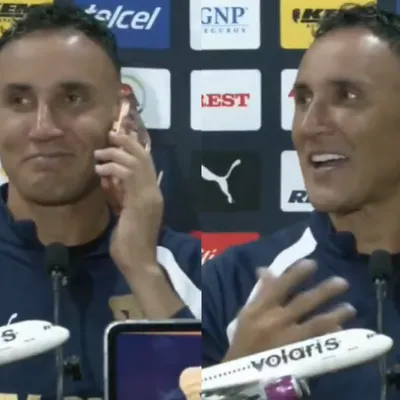 A Keylor Navas lo llamó ¡su esposa! en plena conferencia y así reaccionó