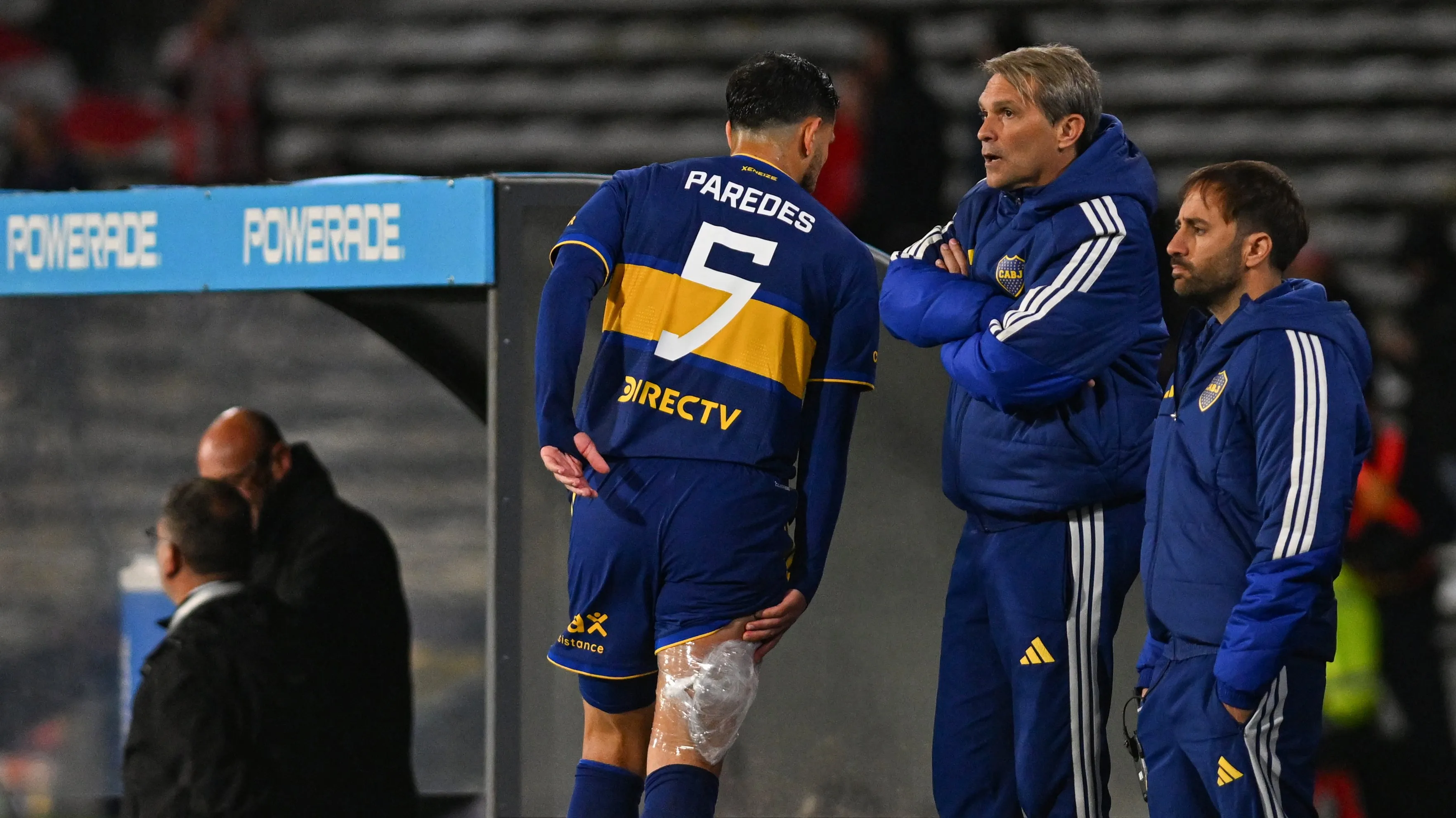 El momento de la lesión de Leandro Paredes [Foto: Getty]