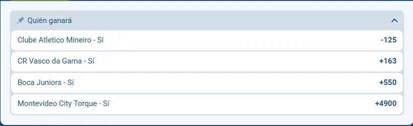 Copa Sudamericana favoritos