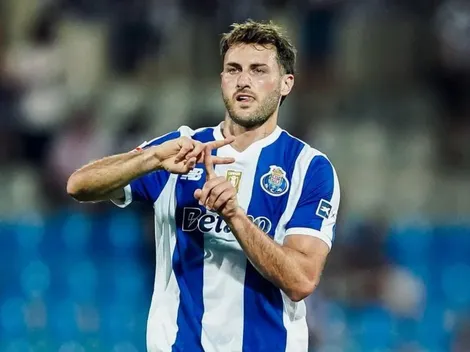 Gol de Santi Giménez en su primera titularidad en Porto