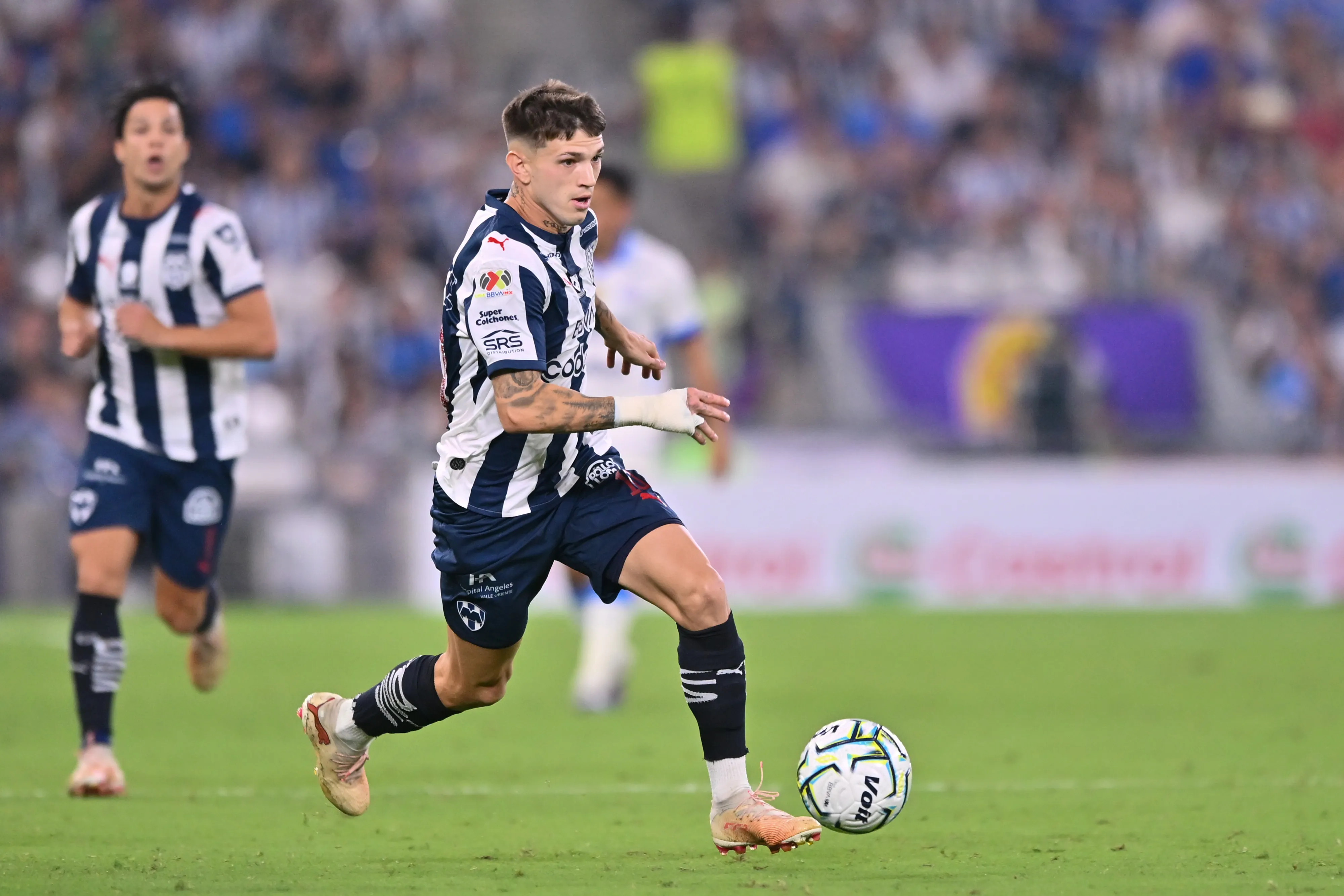 Luca Orellano convirtió 4 goles en 33 partidos con Rayados (Getty Images)