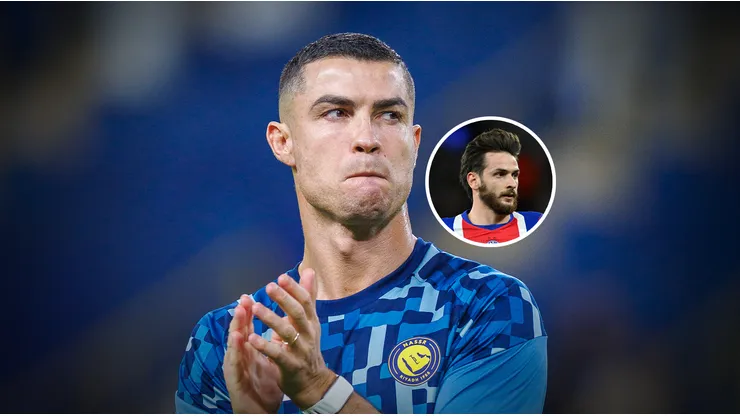 Cristiano Ronaldo le envió un mensaje a distancia a Kvaratskhelia.