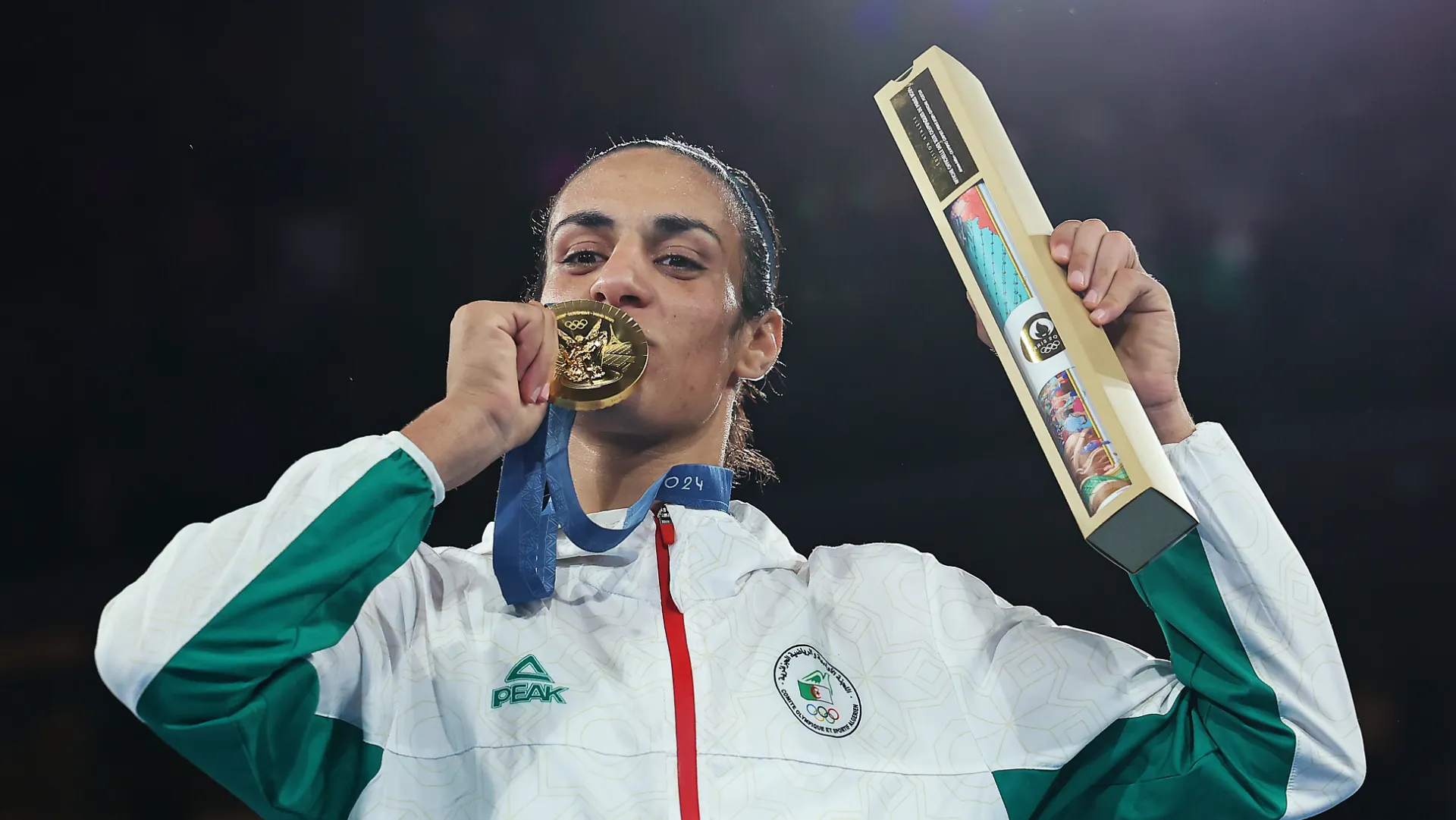 Imane Khelif fue campeona olímpica en París 2024. (GETTY IMAGES)