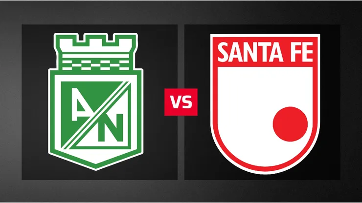 Atlético Nacional vs. Santa Fé por la liga colombiana.