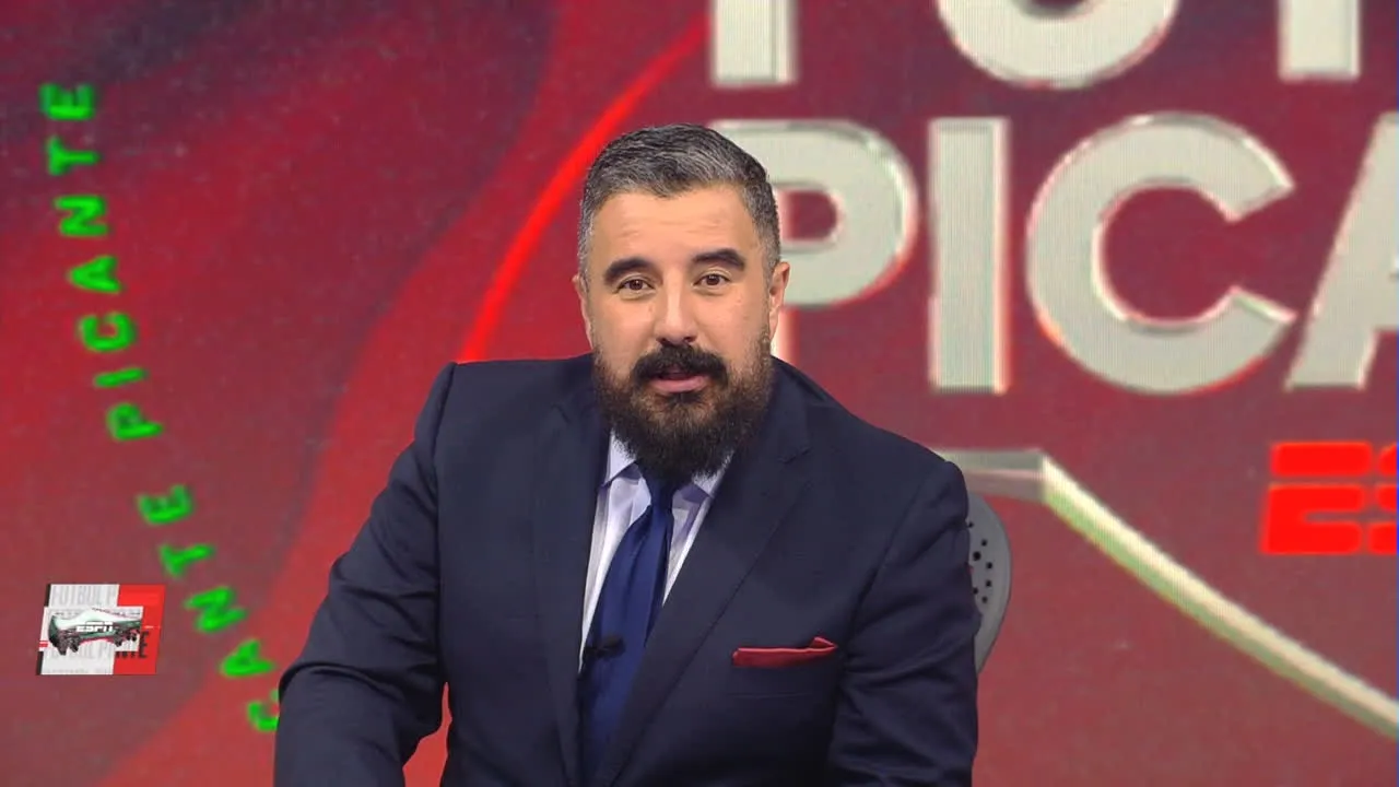 Álvaro Morales le tiró al Toluca en la TV [foto: ESPN]