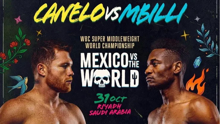 Canelo Álvarez y Christian Mbilli se medirán en Arabia Saudita.