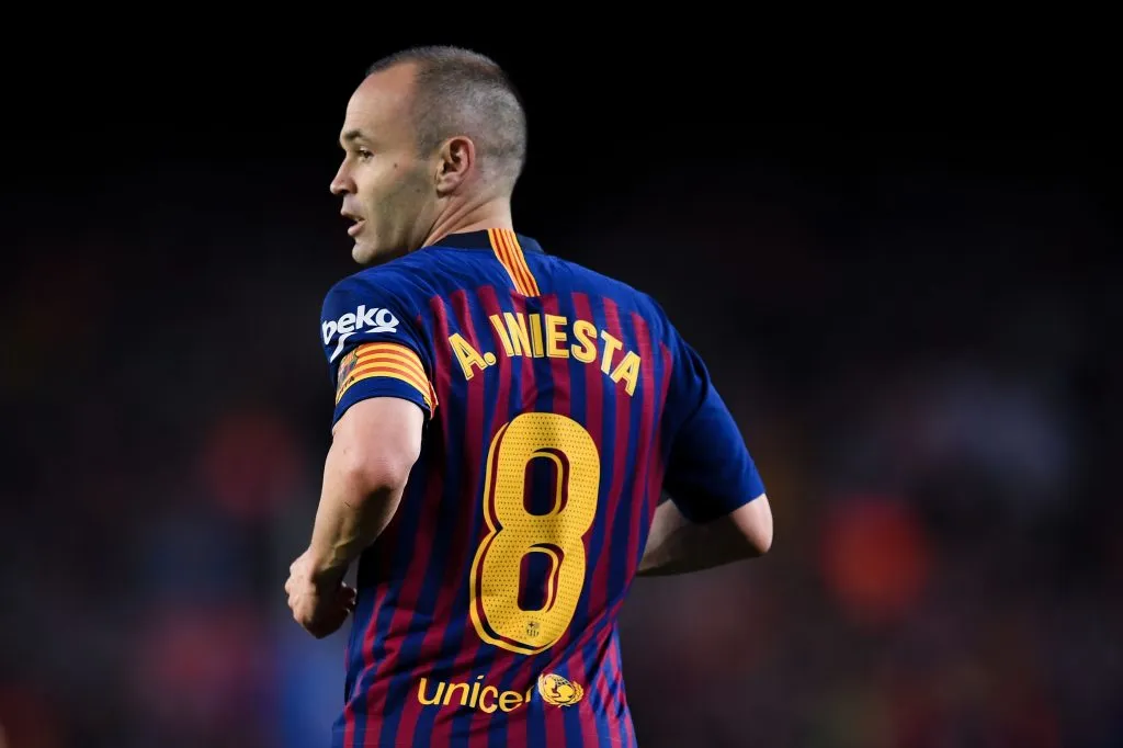 BARCELONA, SPAIN – MAY 20:  Andres Iniesta of FC Barcelona looks on during the La Liga match between Barcelona and Real Sociedad at Camp Nou on May 20, 2018 in Barcelona, Spain.  (Photo by David Ramos/Getty Images)