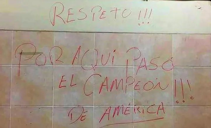 El polémico rayado en el Nacional de Lima