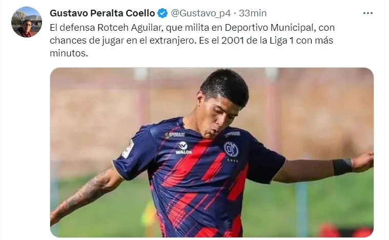 Rotceh Aguilar / Twitter: Gustavo Peralta