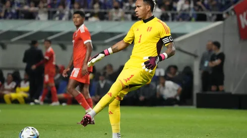 SUITA, JAPAN - JUNE 20: Pedro Gallese of Peru in action during the international friendly match between Japan and Peru at Panasonic Stadium Suita on June 20, 2023 in Suita, Osaka, Japan. (Photo by Koji Watanabe/Getty Images)