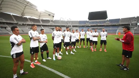 Entrenamiento selección peruana Paolo Guerrero