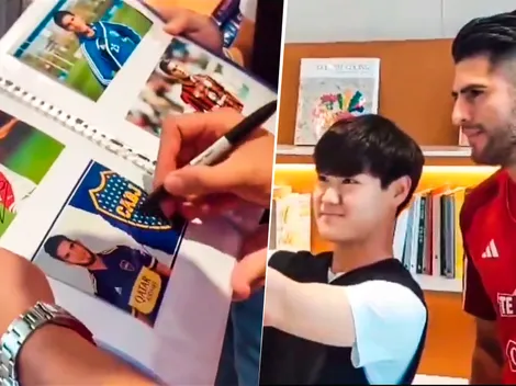 Zambrano alborotó Seúl e hinchas le pidieron firmas, fotos y videos