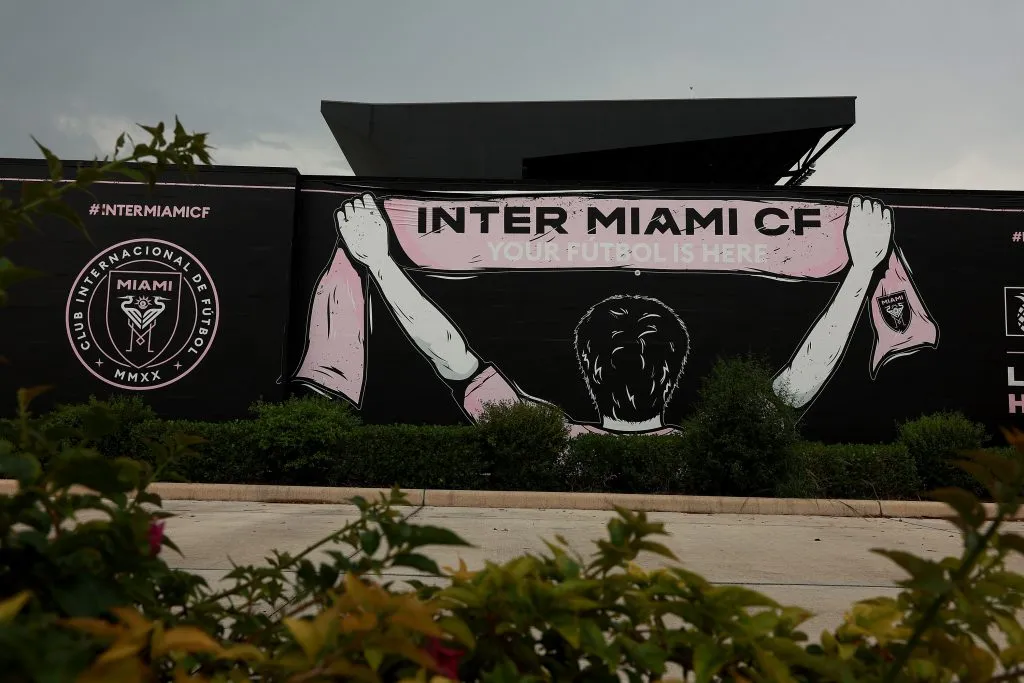 FORT LAUDERDALE, FLORIDA – JUNE 07: The DRV PNK stadium where the professional soccer team Inter Miami plays games on June 07, 2023 in Fort Lauderdale, Florida. Reports indicate the team has signed Argentine legend Lionel Messi as a free agent. (Photo by Joe Raedle/Getty Images)