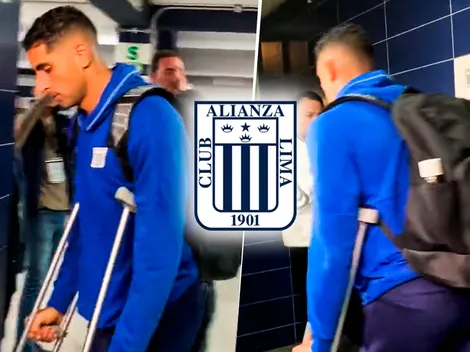 La peor noticia para Alianza: Sabbag salió en muletas de Matute