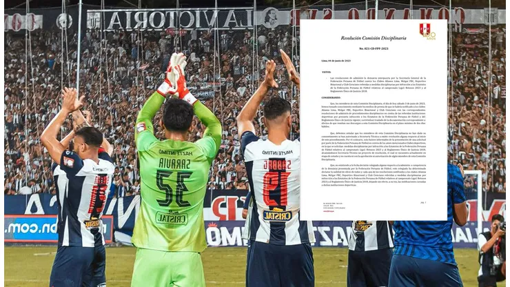 ¿La resolución en contra de Alianza nunca fue aprobada?