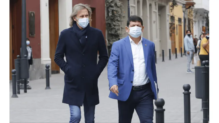 Ricardo Gareca y Agustín Lozano.