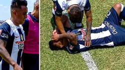 El volante blanquiazul no pudo continuar.