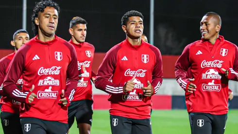 Perú entrena en la Ciudad Deportiva del Atlético de Madrid.