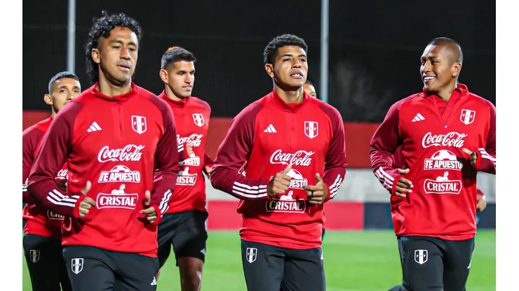 Perú entrena en la Ciudad Deportiva del Atlético de Madrid.