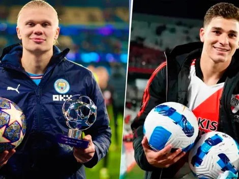 ESPN recordó los 6 goles de Julián Álvarez contra Alianza Lima