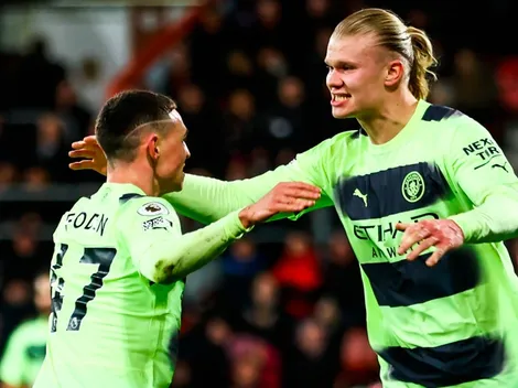 Con goles de Álvarez y Haaland, City se paseó ante Bournemouth