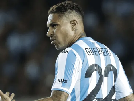 Paolo Guerrero contento por su debut en Racing Club y por estar en la Superliga Argentina