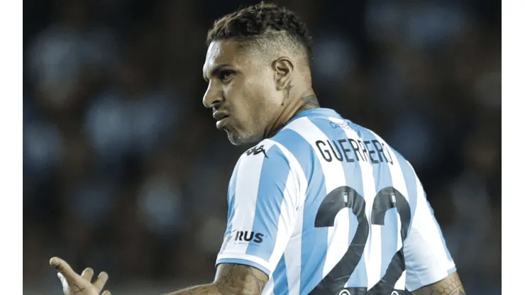 Paolo Guerrero contento por su debut en Racing Club y por estar en la Superliga Argentina