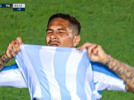 Le anularon un gol a Paolo Guerrero en su debut con Racing