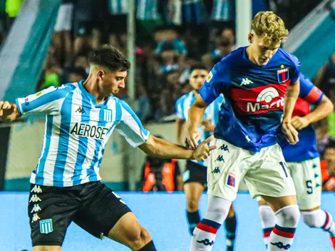 Paolo Guerrero jugó en el empate de Racing ante Tigre por la Superliga Argentina