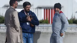 Jorge Cazulo y Mariano Soso visitaron a Jorge Sampaoli
