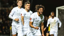 Mohamed Elneny marcó el 1-0 para los 'Gunners'.