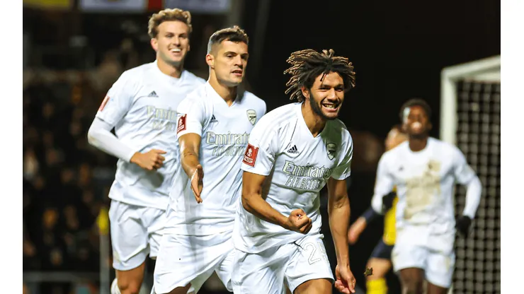 Mohamed Elneny marcó el 1-0 para los 'Gunners'.