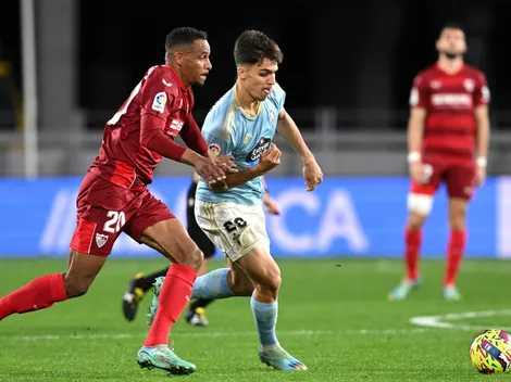 Sin Renato Tapia: Celta de Vigo igualó ante el Sevilla como local