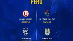 Así se jugará la fase previa de la Copa Sudamericana 2022 para los equipos peruanos