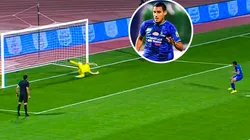 Pegado al palo: así anotó Valera en decisiva tanda de penales con Al Fateh