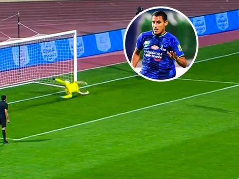 Pegado al palo: así anotó Valera en decisiva tanda de penales con Al Fateh