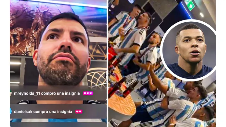El Kun Aguero realizó un live en su cuenta de Instagram.