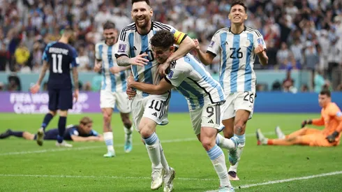 Messi y Álvarez fueron las figuras ante Croacia