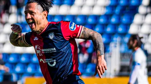 Gianluca Lapadula anotó en la victoria del Cagliari vs. Perugia en la Serie B