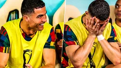 El show de Cristiano en la banca: de la risa grupal al llanto solitario