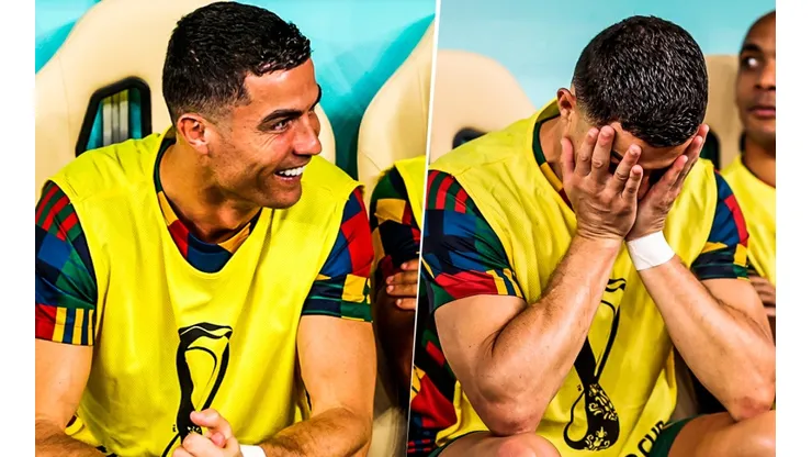El show de Cristiano en la banca: de la risa grupal al llanto solitario