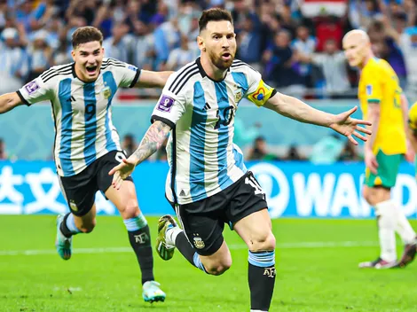 Lionel Messi marcó el 1-0 de Argentina ante Australia en Qatar 2022