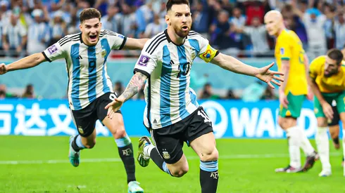Lionel Messi marcó el 1-0 de Argentina ante Australia en Qatar 2022
