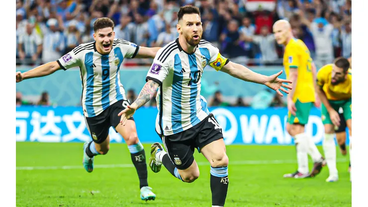 Lionel Messi marcó el 1-0 de Argentina ante Australia en Qatar 2022