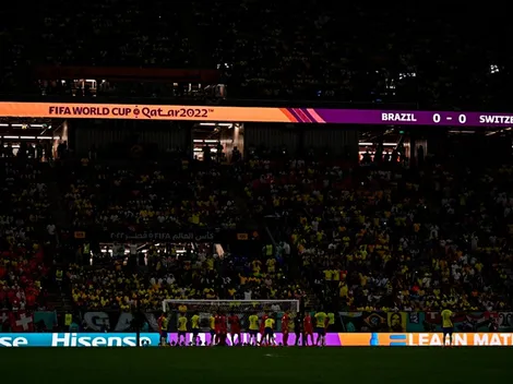 Vergüenza mundial: se fue la luz durante el Brasil vs Suiza en Qatar 2022