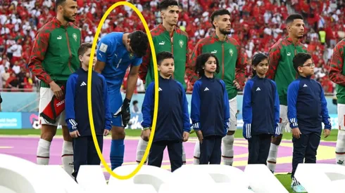 Yassine Bono, el arquero que se lesionó cantando el himno nacional