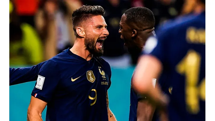 Con un infernal cabezazo: Giroud anotó para Francia en Qatar 2022. (Foto: Getty Images)