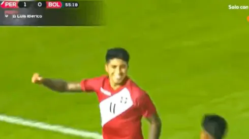 Luis Iberico anotó el 1-0 de Perú.