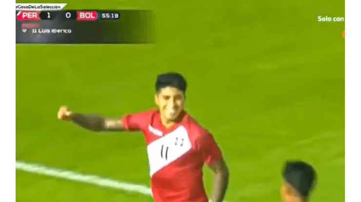 Luis Iberico anotó el 1-0 de Perú.